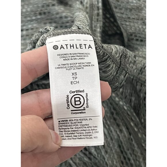 Athleta Ultimate Scoop Mesh Tank Size XS Green - Picture 11 of 12
